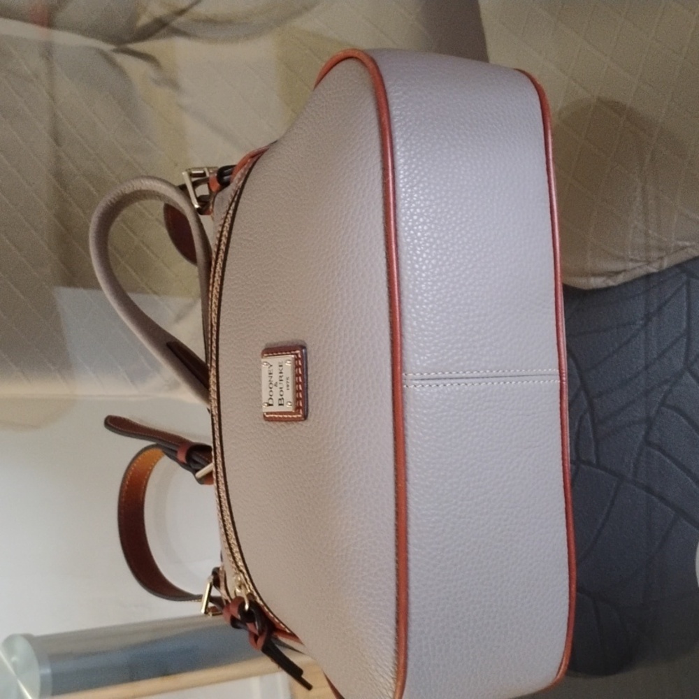 Dooney & Bourke Taupe and Brown Crossbody Bag - Picture 4 of 7